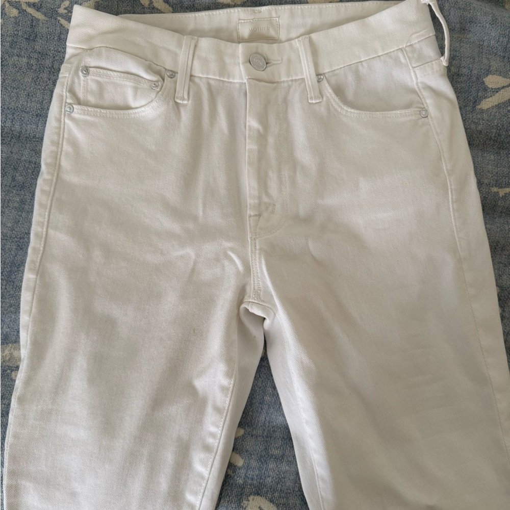 MOTHER White Skinny Jeans High-Waisted - Picture 2 of 5